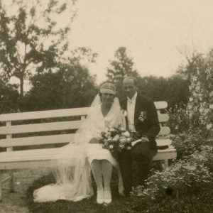 Laimutės Šlapelytės ir Kazio Graužinio sutuoktuvės Marciniškiuose. 1929 m.